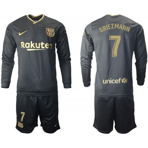 FC Barcelona Dres Antoine Griezmann 7 Dječji Gostujući 2020/21 Dugim Rukavima FC Barcelona Dres Antoine Griezmann 7 Dječji Gostujući 2020/21 Dugim Rukavima